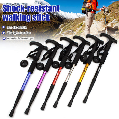 Anti Shock Pole Ultralight Walking Sticks