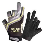 Three Fingers Cut Lure Fishing Gloves